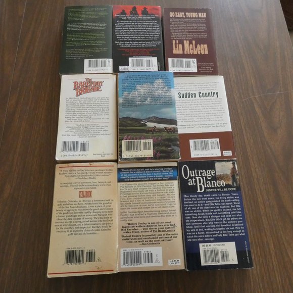 Lot Of 9 Vintage Western Paperbacks Various Authors - Picture 5 of 8